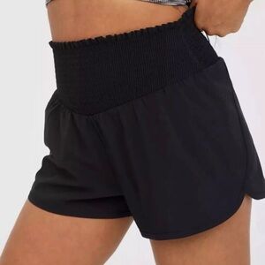 Aerie Black High-Waisted Shorts